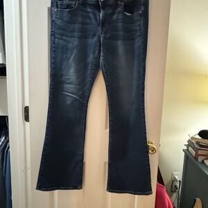 American Eagle Outfitters Dark Blue Flare Jeans